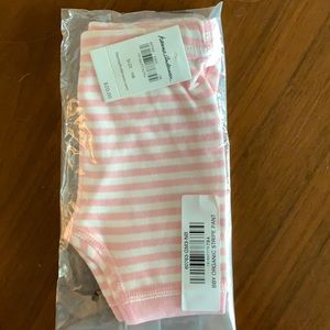 Hanna Anderson pink newborn organic stripe pant